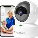 VSTARCAM 2K QHD Security Camera Indoor, Room Camera Baby Monitor 360 for Home Security, WiFi Camera with 2.4 GHz Wi-Fi, One-Touch Call, Smart Motion Tracking, IR Night Vision 05