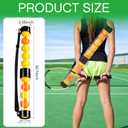 Soulchen 2 Pack Ball Retriever Upper Compatible with Pickleball Tennis Pickup Tube Holds 11/16 Balls with Shoulder Strap Easy Pickup Portable Ball Holder Storage Compatible with Pickleball