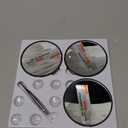 20X/30X/40X Magnifying Mirror with Suction Cups and Tweezers Set, 3.5 inches Travel Magnified Makeup Mirror, Black, 3PCS