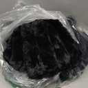 Cozy Bliss Faux Fur Throw Blanket for Couch, Cozy Warm Plush Striped Blanket for Sofa Bedroom Living Room, 50 * 60 Inches Black