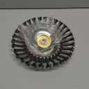 Linkhood 8 Inch Steel Wire Brush Cutter Trimmer Head, Unbreakable Replacement Garden Grass Weed Brush Cutting Head for Rust Removal, Paving Stone, Pavement Joints or Driveway, with Adapter Kit