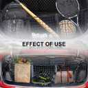 3 Pocket Cargo Net Trunk Bed Organizer, Upgrade Cargo Net Trunk Bed Organizer Compatible with Ford, Dodge, GMC, Chevy Silverado, Toyota, Nissan, Honda, Lincoln and Pickup Truck. 53 x 12 x 10 inches