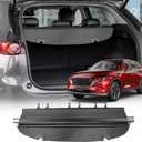 for Mazda CX-5 Cargo Cover,Carbon Fiber Texture Retractable Trunk Cover Fits for 2017 2018 2019 2020 2021 2022 2023 2024 Mazda CX5 Accessories Rear Trunk Security ProtectorUpgraded Version