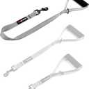 Tuff Pupper Service Dog Leash with Handle | 24 Inch, Perfect for Large Dogs & Training | Padded Traffic Handle | Steel Gray