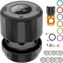 M11 Electric Mason Jar Vacuum Sealer Kit - with Wide and Regular Mouth Mason Lids, Jar Vacuum Sealer for Canning Jars, Vacuum Sealing Machine for Food Storage Black