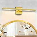 Vanity Light 24 Inch, Gold Bathroom Light Fixtures Over Mirror, Modern LED Bathroom Vanity Lamp, Wall-Mounted, IP44 Waterproof for Over Sink, FCC Certified