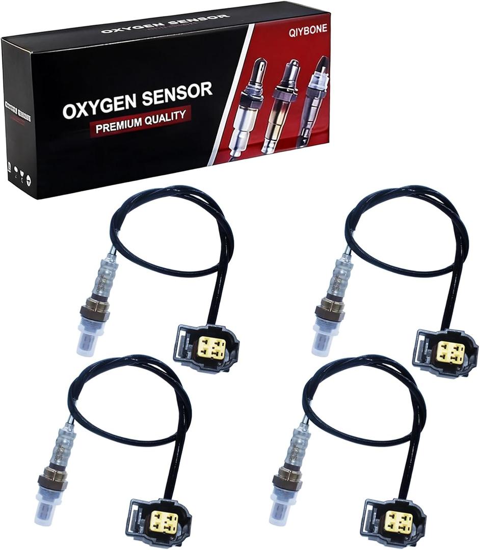 4PCS Oxygen O2 Sensor Upstream Downstream 234-4587 for Jeep Liberty Grand Cherokee Wrangler JK Chry 300 Dodge Dokota Charger Challenger Grand Caravan Journey Durango 2004-2009 3.7L Ram 1500 250-24253