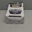 Vabaso Electric Lunch Box for Adults, 80W Heated Lunch Box with Dual 1.5L Stainless Steel Containers, Portable Food Warmer for Men Work Car Truck, 12V/24V/110V/220V - Eternal Gray