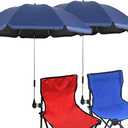 Chair Umbrella with Clamp,46 inches UPF 50+ Clip on Parasol for Patio,Beach Chairs,Strollers,Wheelchairs,Golf Carts