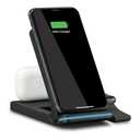 iLive 3-in-1 Wireless Charging Stand Black