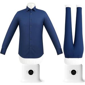 Automatic Ironing Machine, Portable Hands-Free Wrinkle Remover for Shirts & Pants, Gentle on All Fabrics, Ironing Machine Perfect for Apartments, Business Travel & Small Spaces