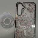 for Samsung Galaxy S23 FE Case for Women - Girls Cute Design Compatible with Magsafe Magnetic Ring Holder Stand Butterfly Plants Phone Covers Aesthetic Girly TPU Funda for S23 FE