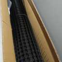 Tongmo 48" x 50' Black Hardware Cloth, 1inch Mesh Chicken Wire Fence, 19 Gauge Vinyl Coated Wire Poultry Net and Welded Wire Roll
