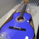 Music Alley MA-52 30" Half Size Junior Guitar For Young Kids (Blue)