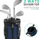 Findway Golf Stand Bag, Small Golf Bag for The Driving Range, Par 3 and Executive Courses, Lightweight Golf Club Carry Bag with Ball Holder and Pockets for Men Women