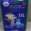 MED PRIDE Maximum Absorbency Adult Briefs for Incontinence with Refastenable Tabs - Ultra-Absorbent Adult Diapers for Men & Women- Bladder Control Unisex Disposable Underwear (XX-Large - Bag of 12)