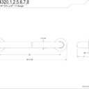 Kingston DR514320 32" x 1-1/4" O.D. Brass ADA Grab Bar, Matte Black