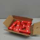 EDYCON 4Packs Valentine's Day Letter Lights Sign Table Decorations LED Light up Letters Battery Powered Letter for Home Party Bedroom Tabletop Fireplace Indoor Decor (Love)