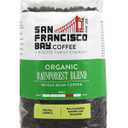 San Francisco Bay Coffee - Medium-Dark Roast Whole Bean Coffee - Organic Rainforest Blend (2 lb bag) - UDSA Organic