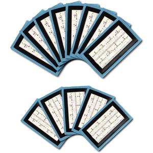 Y23 - Football Wristbands - Wrist Coach - QB Wristband - Football Play Wristbands - Playbook Wristband (5 Pack, Light Blue)