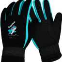 Gogokids Kids Diving Gloves 3MM Neoprene Swim Gloves, Anti-Slip for Diving Snorkeling Kayaking (Black, M (5-8 years))