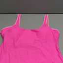 Leoparts Women's Retro 80s/90s High Cut Low Back One Piece Swimsuits Bathing Suits (X-Large, Color Block: Hot Pink + Pink)