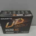 Gigabyte A520I AC (AMD Ryzen AM4/Mini-ITX/Direct 6 Phases Digital PWM with 55A DrMOS/Gaming GbE LAN/Intel WiFi+Bluetooth/NVMe PCIe 3.0 x4 M.2/3 Display Interfaces/Q-Flash Plus/Motherboard)