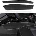 Car Central Gear Shift Sticker Carbon Fiber Decal Interior Trim Cover for Ford Explorer Sport 2020 2021 2022 2023 2024 Accessories