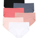 Hanes Womens Cotton Brief Underwear, Moisture-Wicking, 6-Pack Assortment 1 Size 8