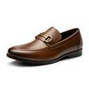 Bruno Marc Men's Dress Loafers Slip-on Formal Shoes, Size 8,Dark Brown,SBLS2410M