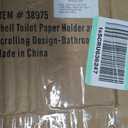 Collections Etc Shell Toilet Paper Holder and Stand with Scrolling Deisng- Bathroom Décor