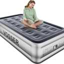 Twin Air Mattress with Built in Pump,18 Raised Blow Up Mattress,Inflatable Mattress in 2 Mins,Single Twin Size Air Mattress for Camping,Floor&Travel, Air Bed for Adults,330LB Max (Silver)