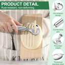 4 x 3 PCS Cactus Peeler, Stainless Steel Cactus Peeler Spoon Long Handle with Hole, Multi-Function Pelador De Nopales, Cutting Knife for Cooking Cactus Noodle, Kitchen Gadget Accessories