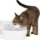 PetSafe Outlast Cat Fountain - Encourages Healthy Hydration - Pump-Free Design with HydroSpin Technology - Automatic Pet Water Bowl - Dishwasher-Safe - Long-Lasting - 60 oz