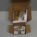 Brushed Gold Round Design Single Cylinder Deadbolt with Keys, Exterior Keyed Dead Bolt Lock for Front Entrance Door Security, Satin Brass