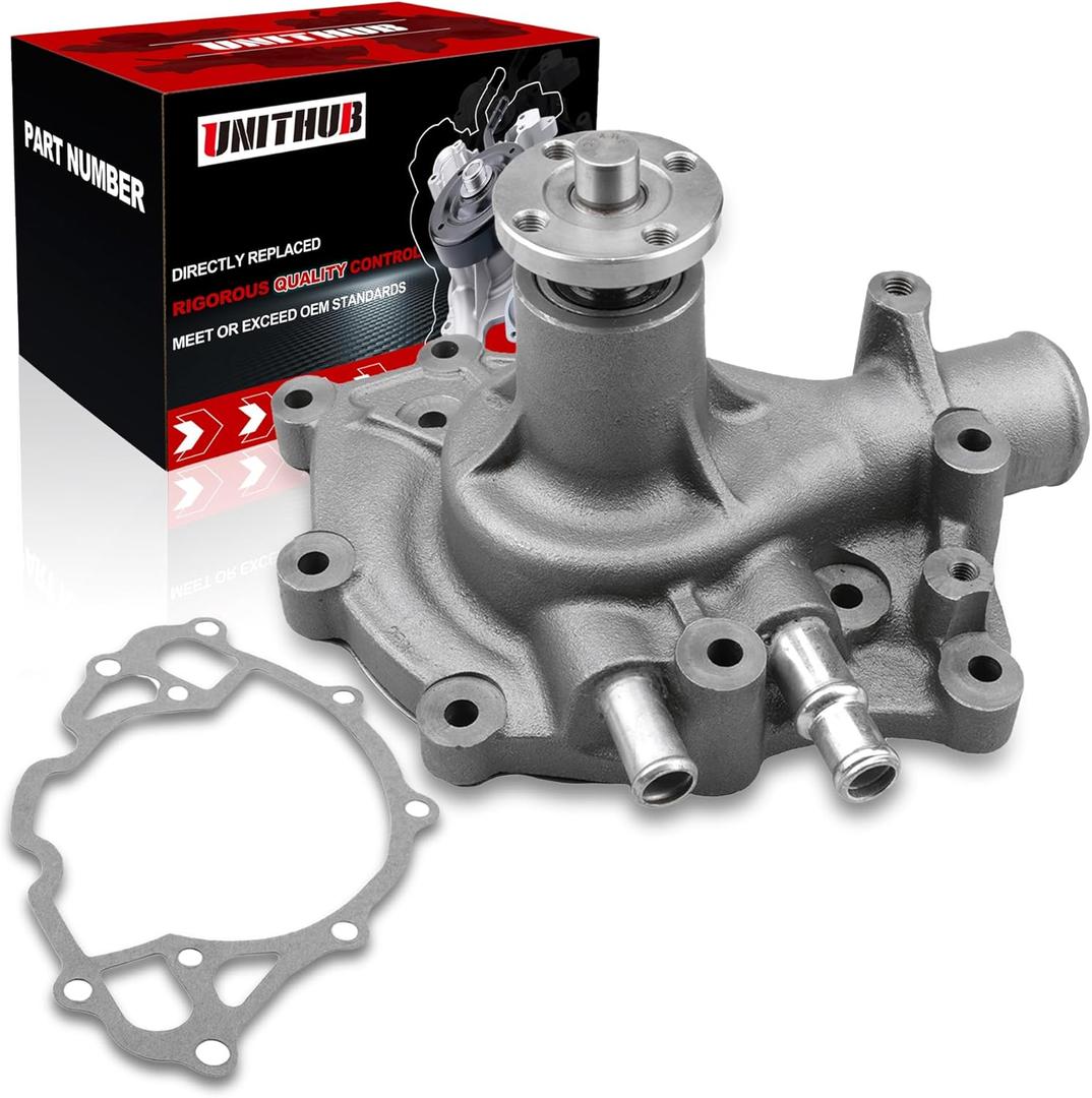 Engine Water Pump Automotive w/Gasket 43049 N251420P Compatible for Ford Mustang Country Sedan Bronco Falcon Mercury Cyclone Montego 4.7L 5.0L 5.8L 1964-1977