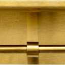 SAIKYO Dual Toilet Paper Holder Wall Mount - Premium Stainless Steel Tissue Dispenser for Bathroom - Rustproof, Heavy-Duty, Modern Brushed Finish (Gold)