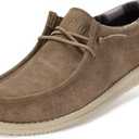 WHITIN Men's Easy Breezy Slip On Loafers | Foam-Cushioned Footbed | Ultralight Flex Sole Size 45, Light Brown, 12