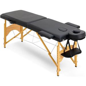 BMS 2 Bolster Hanger Massage Table MT-TSF2-Black, Black