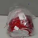 Honoson 33 Feet Christmas Berry Beaded Garland String Light Mantel Garland Christmas Fireplace Decorations, Glitter LED Bead for Fireplace Indoor Outdoor Decor(Red)