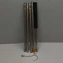 Clothes Hook Pole, Adjustable from 28 inches to 74 inches, Sponge Handle,Pick up Clothes from high Places,Closet Coat Rack Hook Rod, Used for Blinds Closets Ceilings, Strong Yet Lightweight.