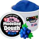 Hygloss Play Modeling Dough for Kids  Safe & Non-Toxic Sensory Dough for Arts and Crafts  3 lb Tub  Play Clay for Toddler Activities, Preschool Classroom Must-Haves  Blue Color, Scented