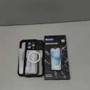 Lanhiem Magnetic for iPhone 16 Pro Max Case, IP68 Waterproof Dustproof Case, [Compatible with Magsafe] [Built-in Screen Protector] Full Body Heavy Duty Rugged Phone Cover 6.9 inch, Black/Clear