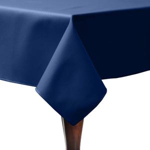 Ultimate Textile -5 Pack- Poly-Cotton Twill 48 x 72-Inch Rectangular Tablecloth, Navy Blue