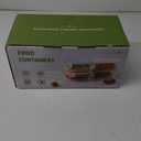 30oz Glass Meal Prep Containers with Lids, Airtight 3.75 Cup Food Storage Containers Set, Heat-Resistant BPA-Free Glass Containers for Soup Leftover, Microwave, Dishwasher, and Freezer Safe (4 Packs) (Multicolor+Clear)