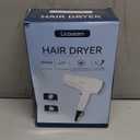 Hair Dryer, 1875W Compact Hair Blow Dryer, with Diffuser and Concentrator, White