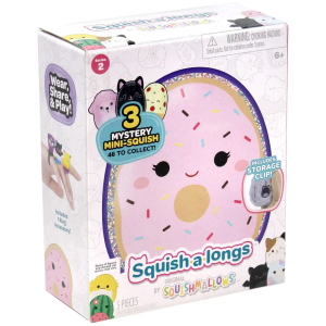 Squishmallows Squish-a-Longs Series 2 Clip N' Go 1-Inch Mini Figure Mystery 3-Pack