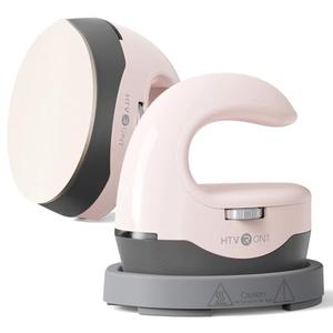 HTVRONT Heat Press H1 Mini Heat Press Machine, Small Heat Press Portable Iron Press Machine for T Shirts, Hats, Heating Transfer Projects (H1 Pink)