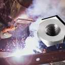 8 Pcs 3/8"-16 Thread Long Threaded Stepped Female Weld Nut Steel Chassis Mount Tab