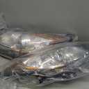 Headlight Assembly Fit for 2013 2014 2015 Nissan Altima 4-Door Sedan Halogen Replacement Chrome Housing Amber Reflector Driver & Passenger Side Bulbs Included